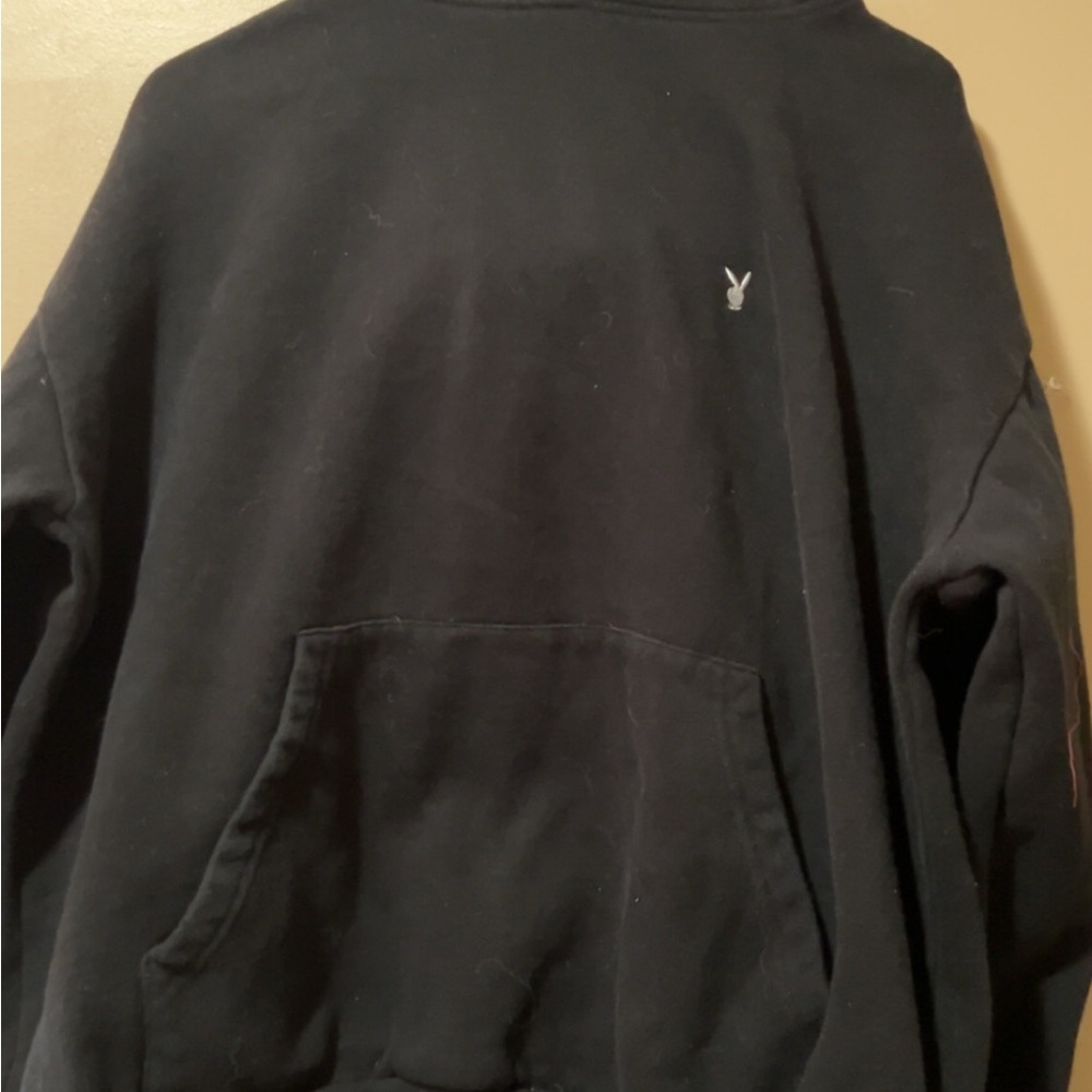 PacSun Black and White Hoodie with Playboy Bunny